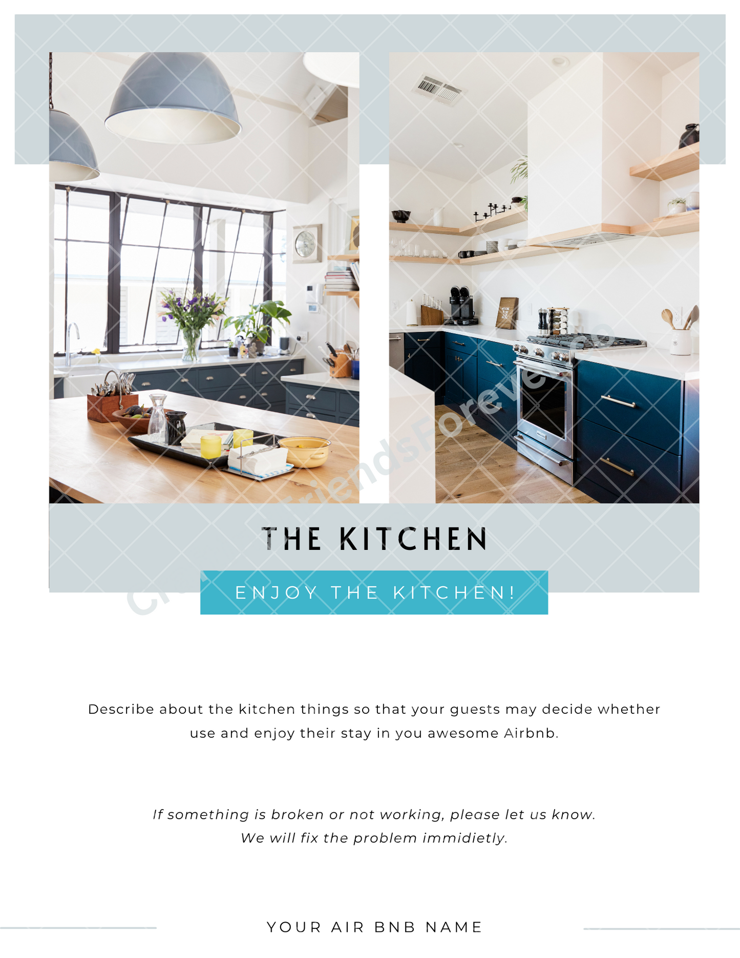 Vacation Rental Info/Welcome Booklet Premium