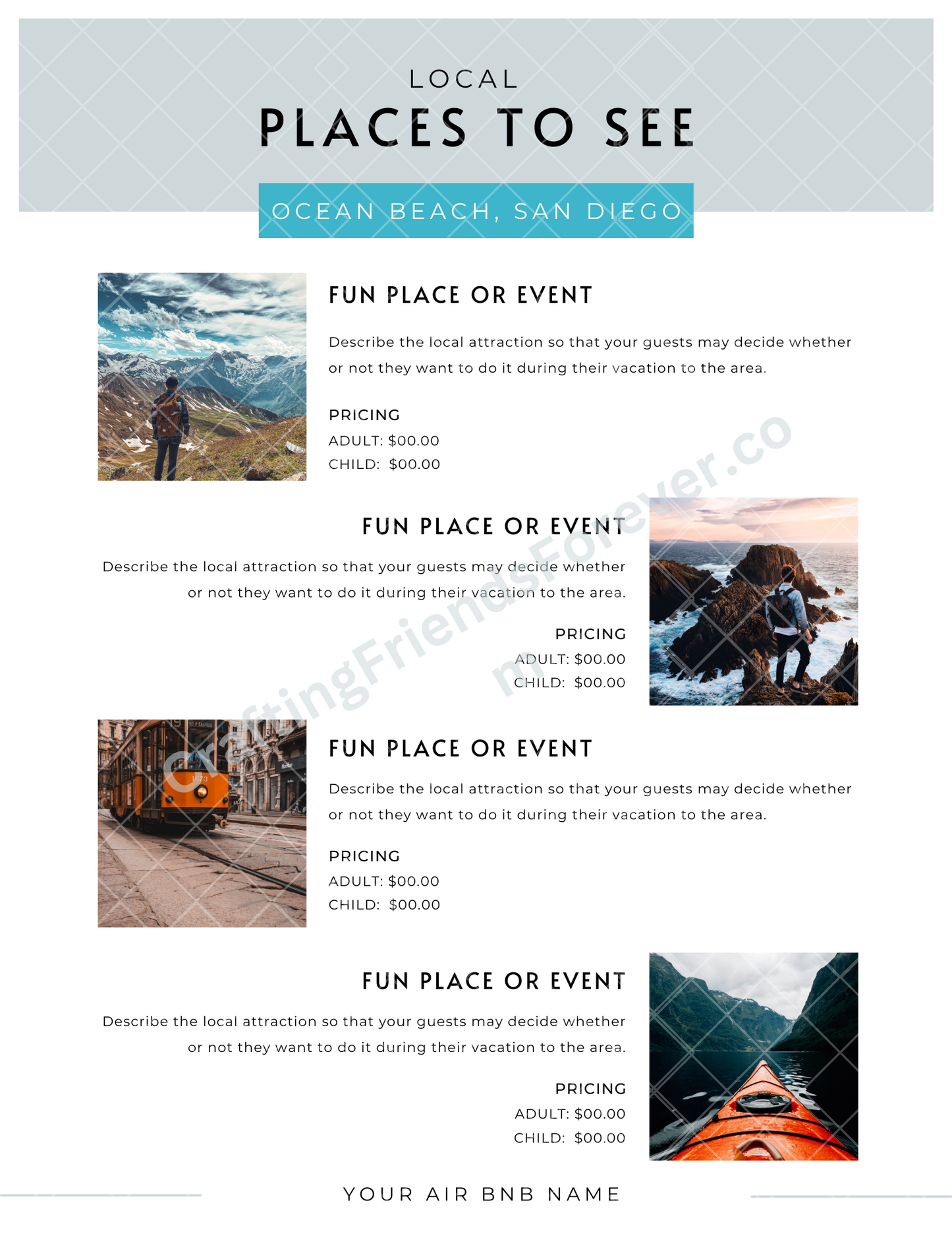 Vacation Rental Info/Welcome Booklet Premium