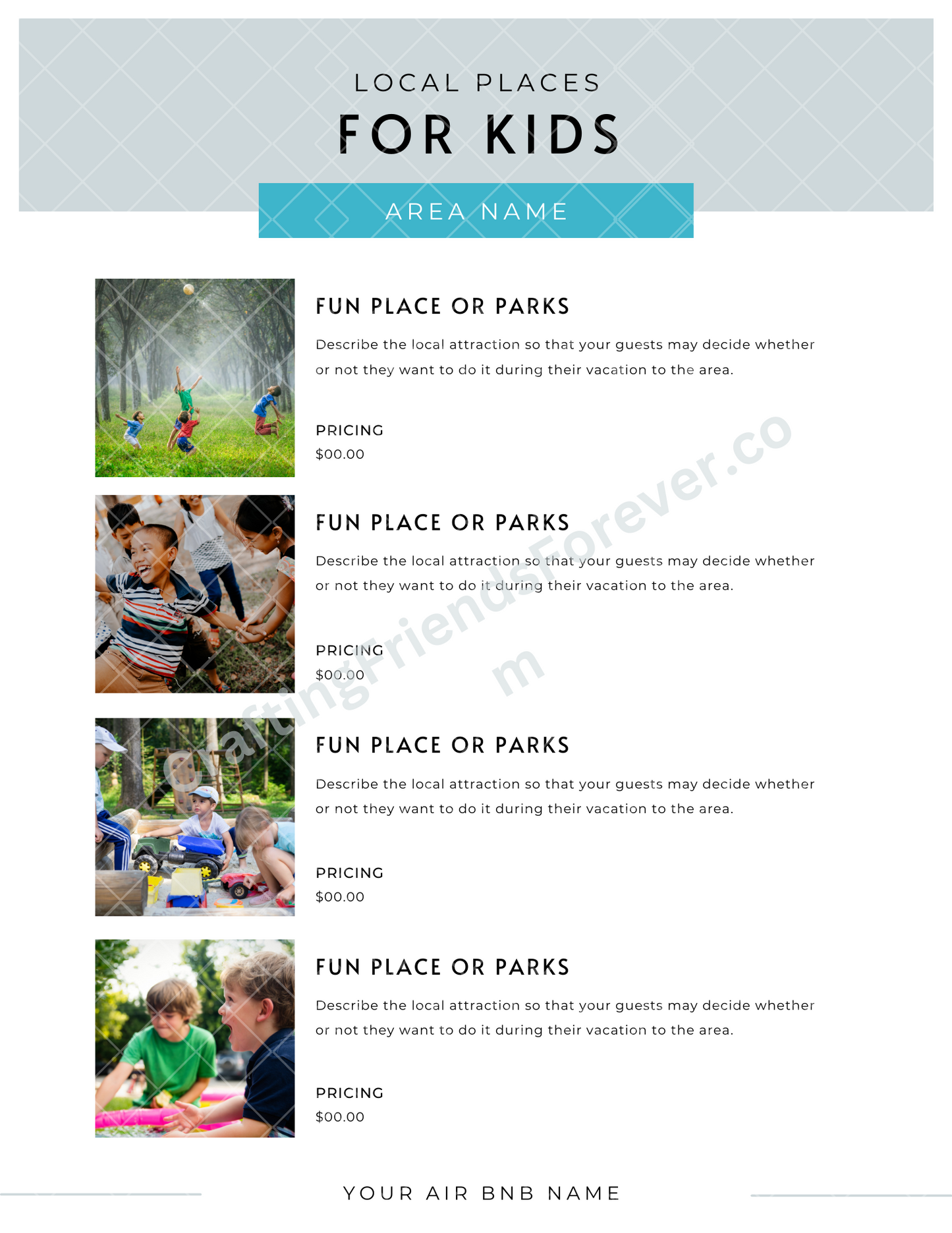 Vacation Rental Info/Welcome Booklet Premium