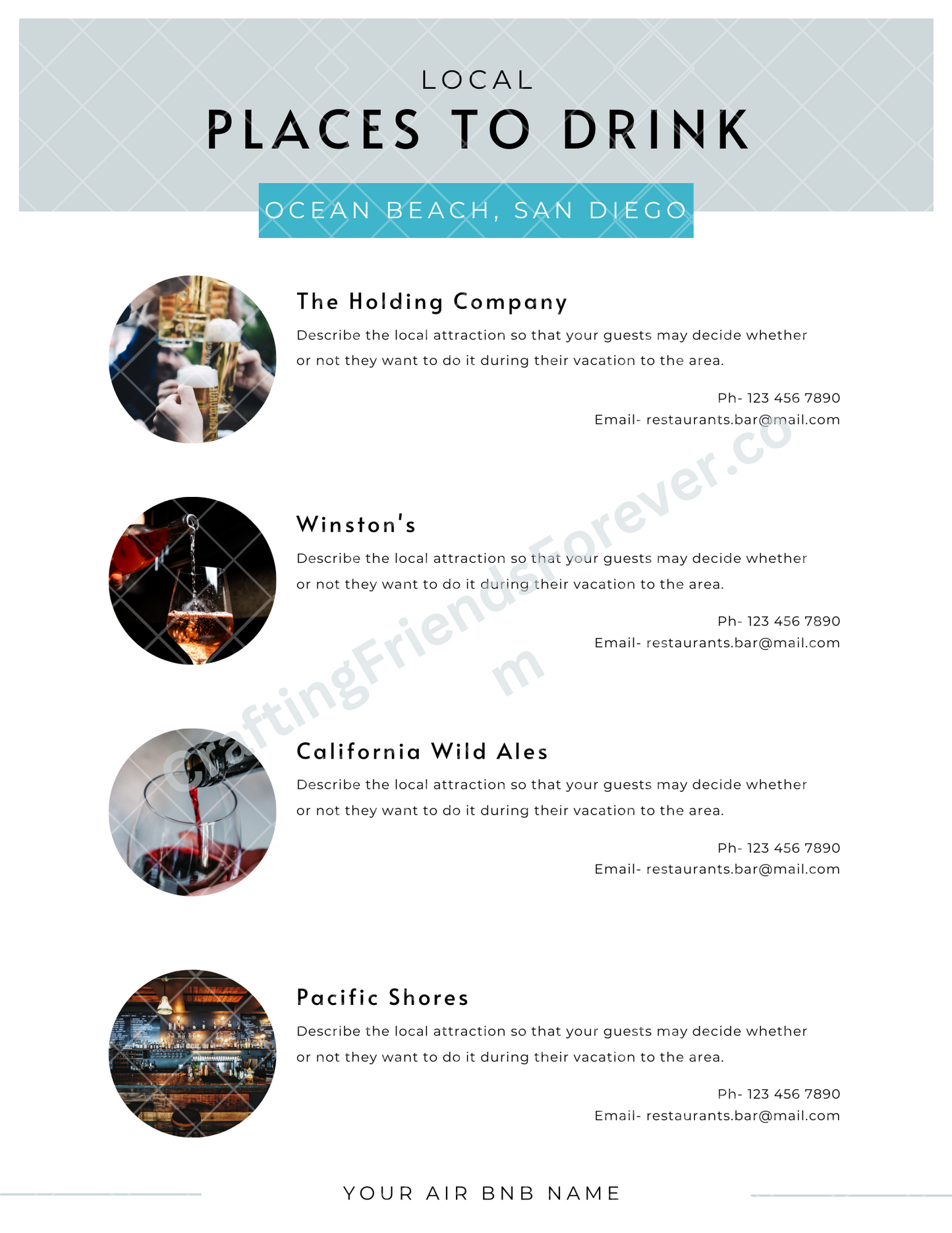 Vacation Rental Info/Welcome Booklet Premium