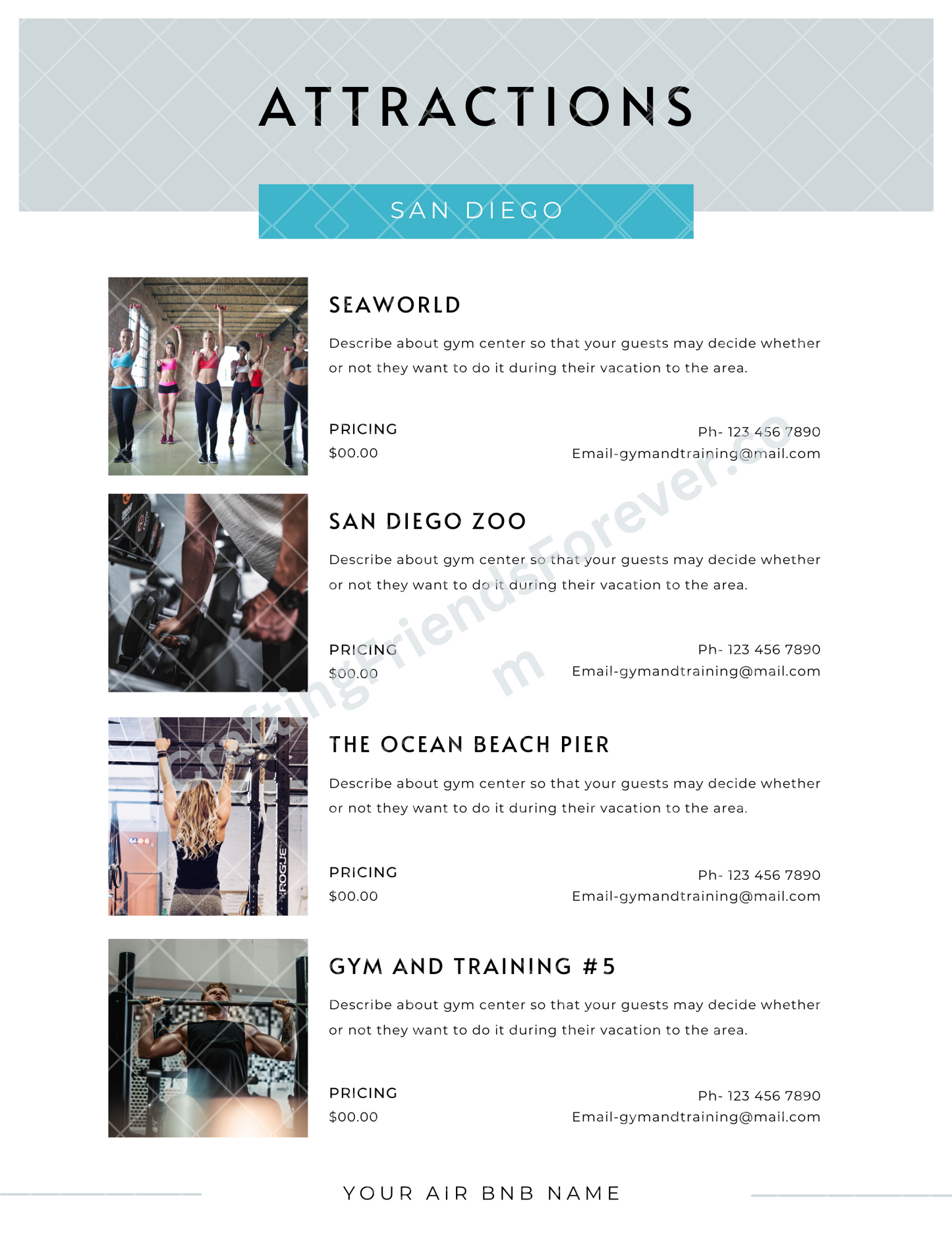 Vacation Rental Info/Welcome Booklet Premium