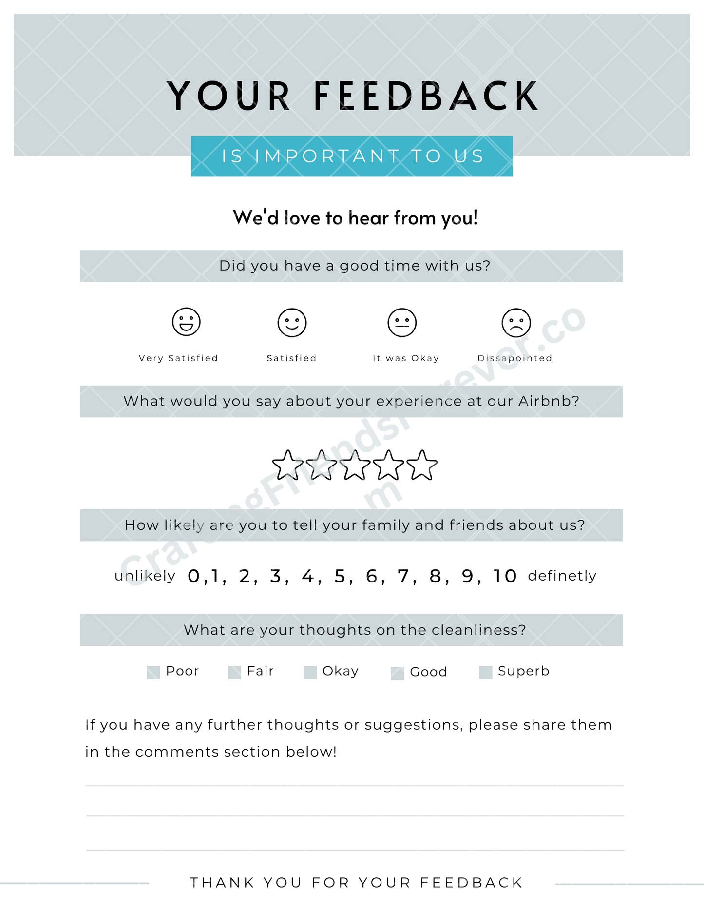 Vacation Rental Info/Welcome Booklet Premium