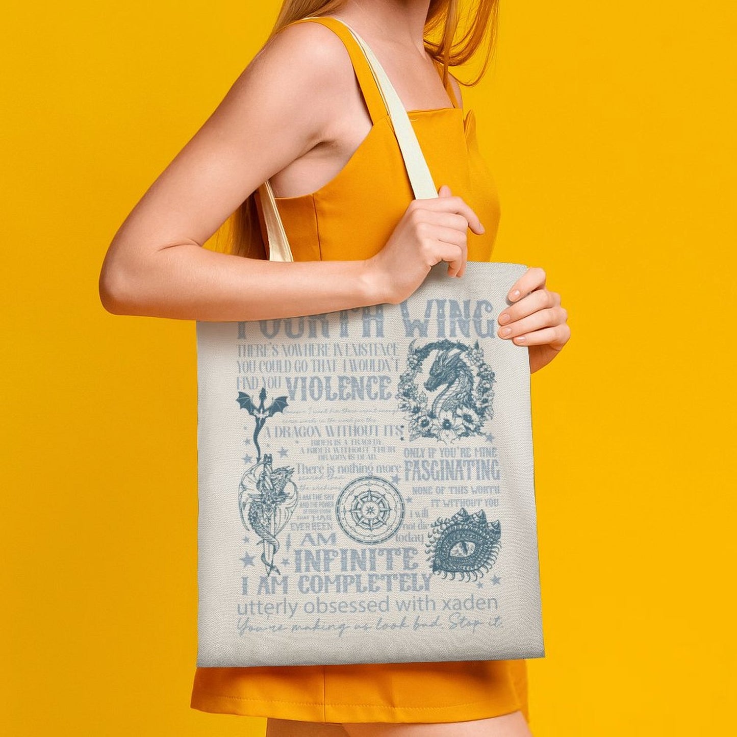 Fourth Wing Canvas Tote