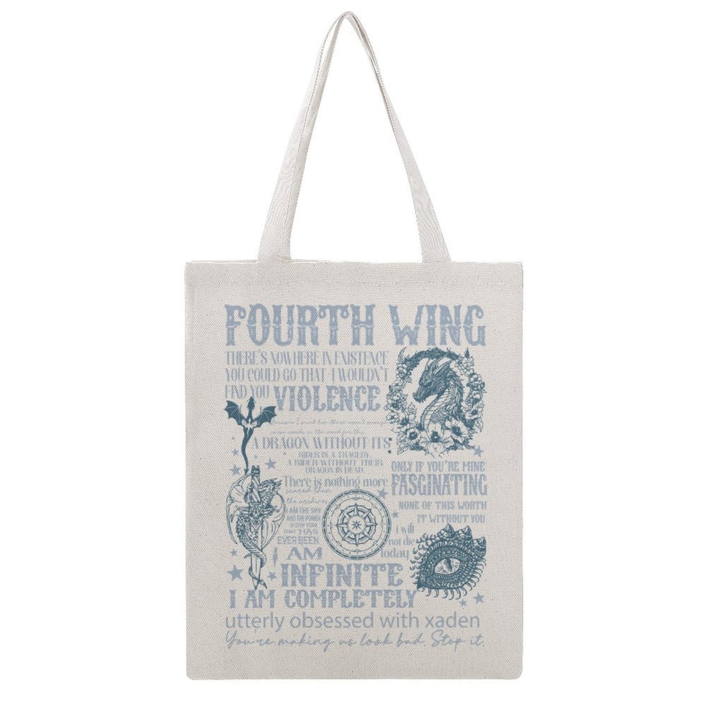 Fourth Wing Canvas Tote
