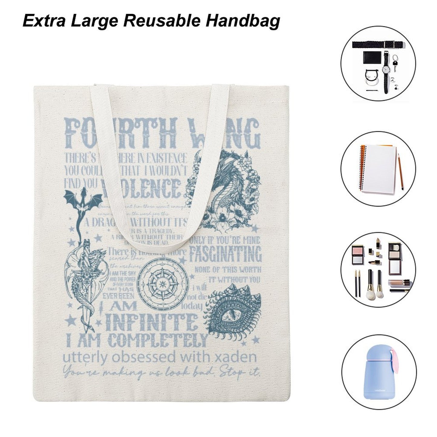 Fourth Wing Canvas Tote