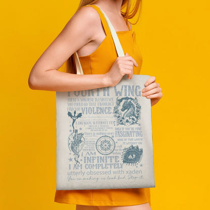 Fourth Wing Canvas Tote