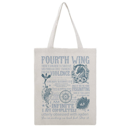 Fourth Wing Canvas Tote