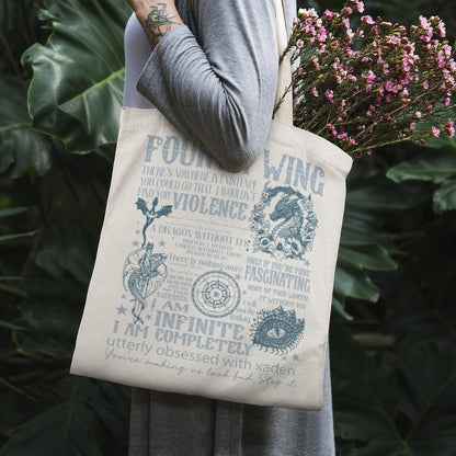 Fourth Wing Canvas Tote