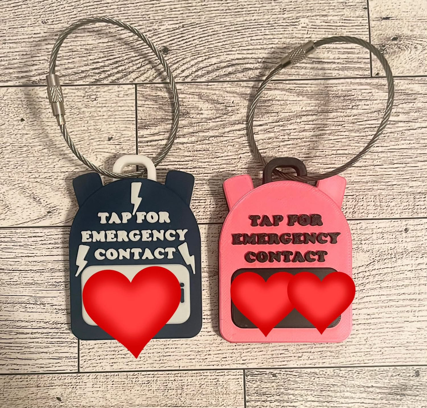 NFC Emergency Contact Tag - Backpack