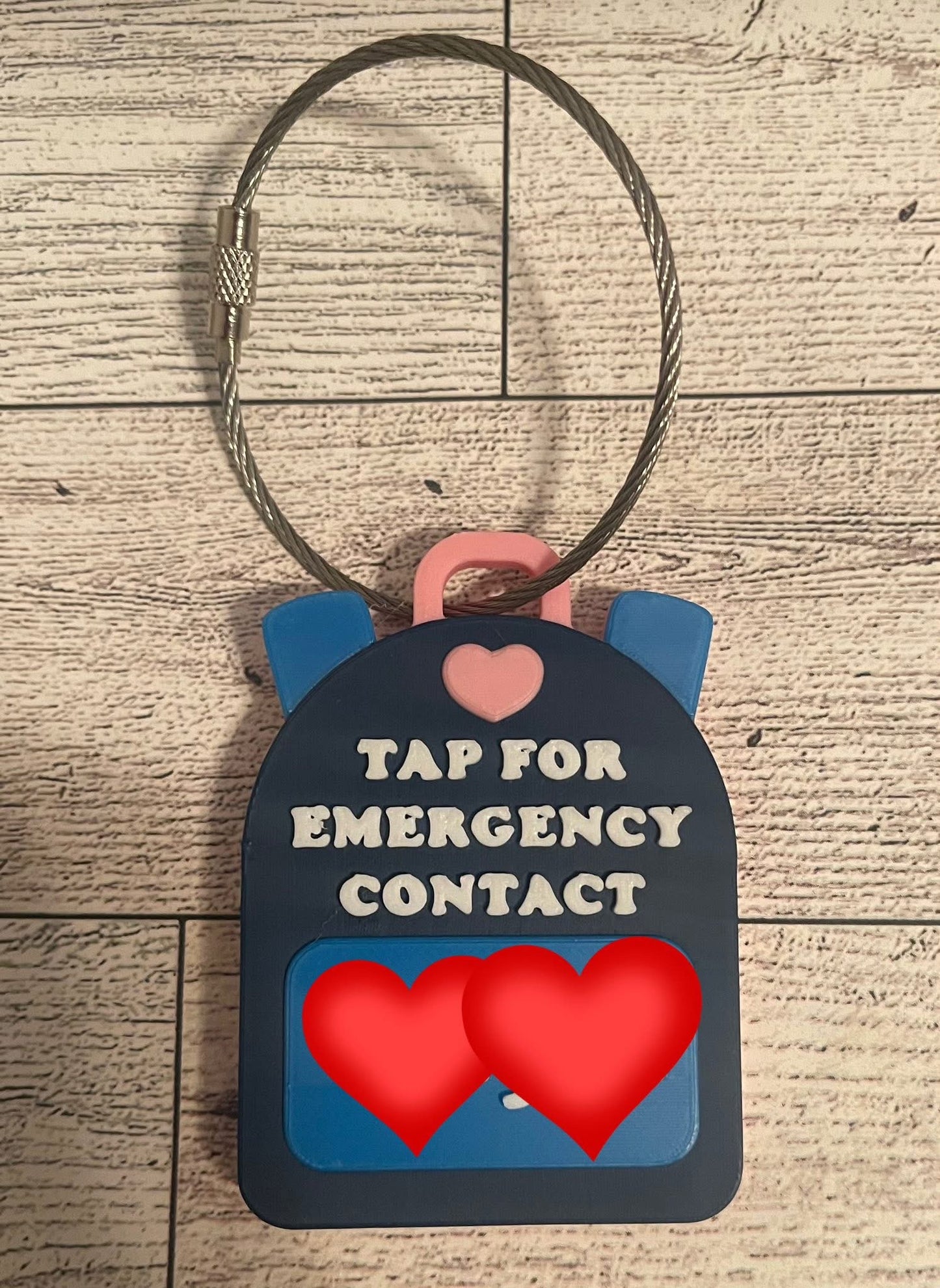 NFC Emergency Contact Tag - Backpack