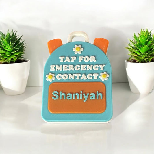NFC Emergency Contact Tag - Backpack